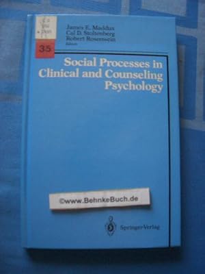 Seller image for Social Processes in Clinical and Counseling Psychology. for sale by Antiquariat BehnkeBuch