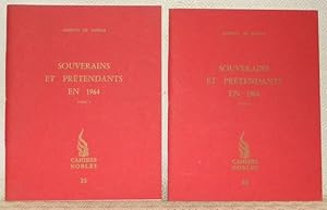 Bild des Verkufers fr Souverains et prtendants en 1964. Tomes I et II. Les Cahiers Nobles, nos. 25 et 26. zum Verkauf von Bouquinerie du Varis