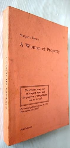 Seller image for A Woman of Property [ Proof Copy ] for sale by Your Book Soon