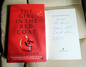 Bild des Verkufers fr The Girl in the Red Coat - signed Lined and Publication Dated zum Verkauf von UKBookworm