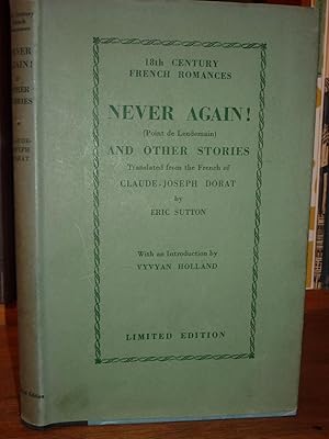 Never Again! (Point de Lendemain) and other stories. Translated from the French of Claude-Joseph ...