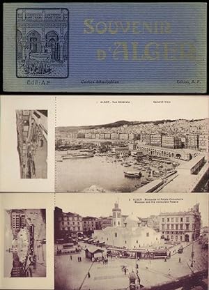 Souvenir d'Alger. Album mit 14 Ansichtskarten.