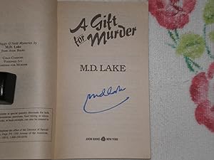 Seller image for A Gift For Murder: Signed for sale by SkylarkerBooks