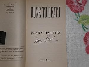 Seller image for Dune To Death: Signed for sale by SkylarkerBooks