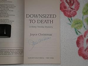 Seller image for Downsized To Death: Signed for sale by SkylarkerBooks