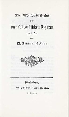 Seller image for Kant, I: Die falsche Spitzfindigkeit for sale by AHA-BUCH GmbH