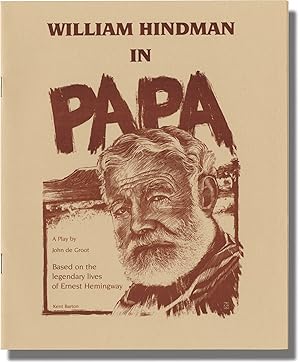 Bild des Verkufers fr Papa: A Play Based on the Legendary Lives of Ernest Hemingway (Original Playbill for the One-Man, Off-Broadway Play) zum Verkauf von Royal Books, Inc., ABAA