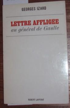 Lettre affligée au général de Gaulle.
