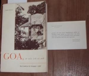 Image du vendeur pour Goa so wie ich es sah. mis en vente par Kunstantiquariat Rolf Brehmer