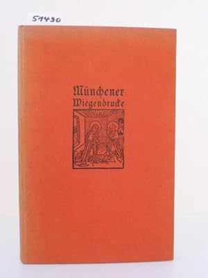 Imagen del vendedor de Die Wiegendrucke Mnchens. Ein bibliographisches Verzeichnis mit neun Typentafeln. a la venta por Kunstantiquariat Rolf Brehmer