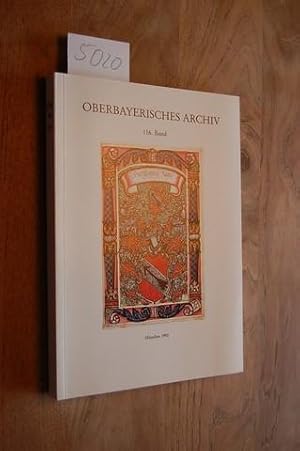 Oberbayerisches Archiv. Hrsgg. vom Historischen Verein von Oberbayern. 116. Band.