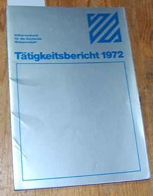 Stifterverband für die Deutsche Wissenschaft: Tätigkeitsbericht 1972.