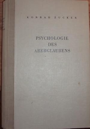 Bild des Verkufers fr Psychologie des Aberglaubens. zum Verkauf von Kunstantiquariat Rolf Brehmer