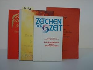 Imagen del vendedor de Menschheitsfragen der Gegenwart im Lichte Anthroposophischer Welterkenntnis. Dazu 3 weitere Broschren, siehe Titel dazu im Feld Beschreibung! a la venta por Kunstantiquariat Rolf Brehmer