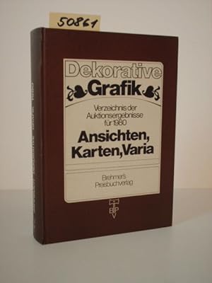 Dekorative Grafik. Jahrbuch der Auktionspreise 1980 Ergebnisse der Auktionen in Deutschland und d...