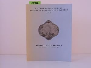Zeichnungen, Aquarelle mit Anhang: Fachliteratur. Katalog zur Auktion am 28. Nov. 2001, Teil II.