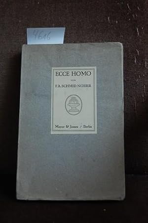 Imagen del vendedor de Ecce Homo. a la venta por Kunstantiquariat Rolf Brehmer