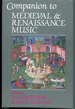 Bild des Verkufers fr Companion to Medieval and Renaissance Music zum Verkauf von Jonathan Gibbs Books