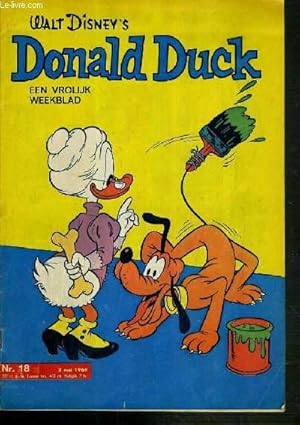 Seller image for DONALD DUCK - EEN VROLIJK WEEKBLAD - N 18 - 3 MEI 1969 - IS ER ONDERSTEBOVEN VAN ! - TEXTE EXCLUSIVEMENT EN NEERLANDAIS. for sale by Le-Livre