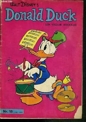 Seller image for DONALD DUCK - EEN VROLIJK WEEKBLAD - N18 - 1 MEI 1965 - DE KLEINE BOZE WOLF - TEXTE EXCLUSIVEMENT EN NEERLANDAIS. for sale by Le-Livre