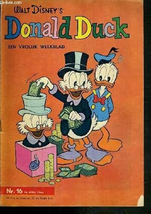 Seller image for DONALD DUCK - EEN VROLIJK WEEKBLAD - N 16 - 16 APRIL 1966 - GOOFY - TEXTE EXCLUSIVEMENT EN NEERLANDAIS. for sale by Le-Livre