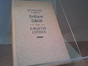 Immagine del venditore per Dr. Martin Luthers Vorreden zur Heiligen Schrift venduto da Eichhorn GmbH