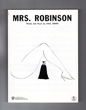 Mrs. Robinson Sheet Music, 1968 - White Variant. Vintage Pop Sheet Music, Warner Brothers. Paul S...