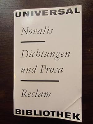 Seller image for Dichtung und Prosa for sale by Rudi Euchler Buchhandlung & Antiquariat
