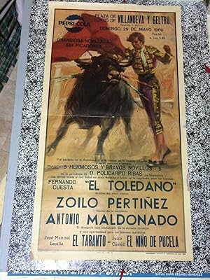 PLAZA DE TOROS VILLANUEVA Y GELTRU - Grandiosa novillada sin picadores - Domingo, 29 de Mayo de 1966