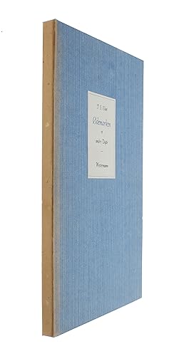 Immagine del venditore per demarken (Odemarken) og andre Digte. Paa dansk ved Kai Friis Mller og Tom Kristensen. (The Waste Land and Other Poems. Translated into Danish by Kai Fris Mller and Tom Kristensen). - [SIGNED FIRST DANISH EDITION OF "THE WASTE LAND"] venduto da Lynge & Sn ILAB-ABF