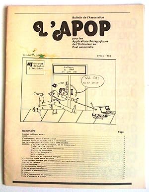 L'APOP, bulletin de l'Association pour les applications pédagogiques de l'ordinateur au pots seco...