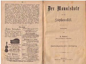 Der Monatsbote aus dem Stephansstift. Einundzwanzigster (21.) Jahrgang (Nr. 5 - 12) 1900, und Zwe...