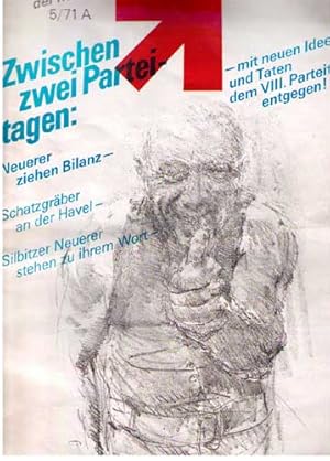 Der neuerer. 5/71 A. Zwischen zwei Parteitagen. Zeitschrift. Mit zahlreichen Fotos und Abbildunge...