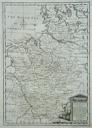 Image du vendeur pour A New & Accurate Map of the North-West Part of Germany, containing Westphalia & Low. Saxony wherein are included y.Domin of y.Electors of Brunswick Lunenburg or Hannover Cologne & c. mis en vente par Asia Bookroom ANZAAB/ILAB