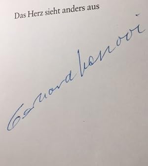 Das Herz sieht anders aus.- signiert, Erstausgabe Leben und Aufzeichnungen des Anatomen Eduard Si...