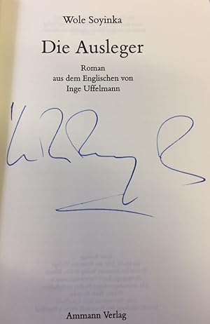 Bild des Verkufers fr Die Ausleger.- signiert, Erstausgabe Roman. Odeon, Band 6. zum Verkauf von Bhrnheims Literatursalon GmbH
