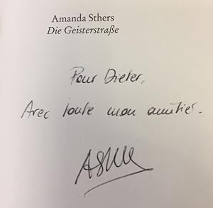 Seller image for Die Geisterstrae.- signiert, Widmungsexemplar, Erstausgabe Roman. for sale by Bhrnheims Literatursalon GmbH