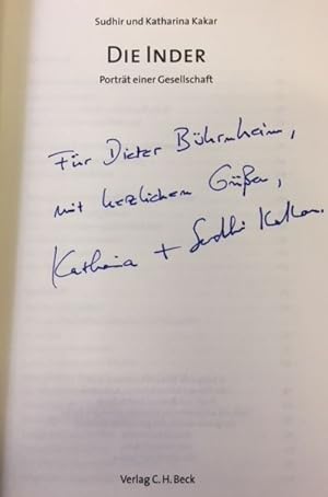 Imagen del vendedor de Die Inder. - signiert, Widmungsexemplar, Erstausgabe Portrt einer Gesellschaft., a la venta por Bhrnheims Literatursalon GmbH
