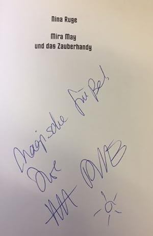 Bild des Verkufers fr Mira May und das Zauberhandy.- signiert, Widmungsexemplar, Erstausgabe zum Verkauf von Bhrnheims Literatursalon GmbH