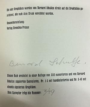 Bild des Verkufers fr Im Stande der Unschuld. Aus einer Streitschrift. - signiert, Erstausgabe Delikatesse 2. Reihe mit Nachdrucken abgelagerter Texte, verziert mit Bildern aus unserer Vorstellungswelt. Herausgegeben von Dieter Hlsmann, Mit 8 Originalgraphiken von Bernard Schultze., zum Verkauf von Bhrnheims Literatursalon GmbH