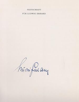 Seller image for Ludwig Erhard - Beitrge zu seiner politischen Biographie. Festschrift zum fnfundsiebzigsten Geburtstag. for sale by Bhrnheims Literatursalon GmbH