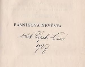 Básníkova Nevesta.- signiert, Vorzugsausgabe Hra o jednom dejství s prestávkou. Besedy Kruhu vydá...