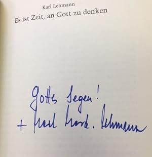 Es ist Zeit, an Gott zu denken. - signiert Ein Gespräch mit Jürgen Hoeren., Herder-Spektrum, 5054.