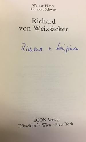 Bild des Verkufers fr Richard von Weizscker. zum Verkauf von Bhrnheims Literatursalon GmbH