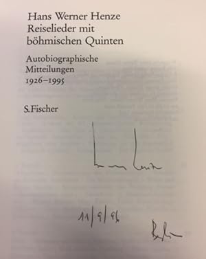 Reiselieder mit böhmischen Quinten. Autobiographische Mitteilungen 1926 - 1995.