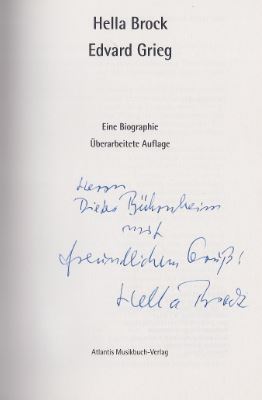 Bild des Verkufers fr Edvard Grieg. Eine Biographie. zum Verkauf von Bhrnheims Literatursalon GmbH