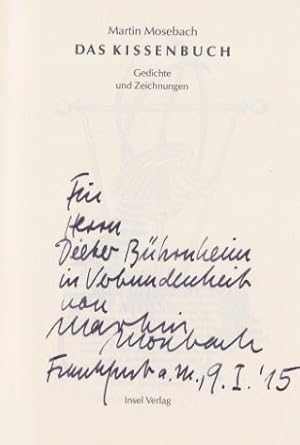 Imagen del vendedor de Das Kissenbuch. Gedichte und Zeichnungen. Insel Bchrei IB 1127. a la venta por Bhrnheims Literatursalon GmbH