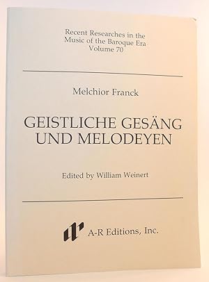 Bild des Verkufers fr Geistliche Gesang Und Melodeyen (Recent Researches in the Music of the Renaissance) (German Edition) zum Verkauf von Flamingo Books