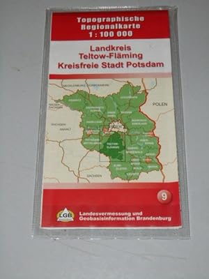 Landkreis Teltow-Fläming, kreisfreie Stadt Potsdam. 1:100 000 Landesvermessung und Geobasisinform...