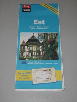 Est - Lorraine - Alsace - Vosges - North Eastern France (1:250 000) Index des Communes et Sites T...